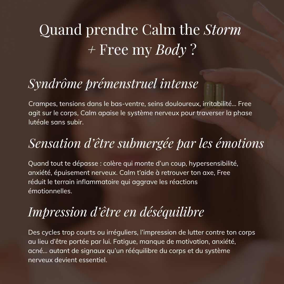 Duo Free & Calm - SPM sévère, émotions & cycles