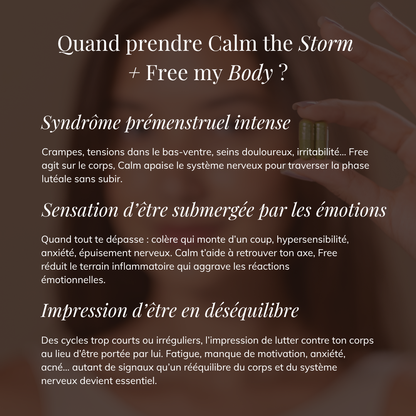 Duo Free & Calm - SPM sévère, émotions & cycles