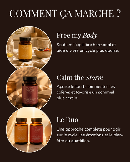 Duo Free & Calm - SPM, périménopause, TDPM, cycles irréguliers